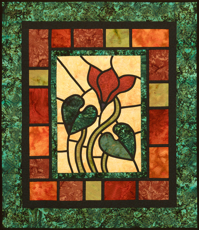 Stained Glass Cyclamen