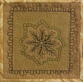 Free-Style Medallion #2 stitched without a template